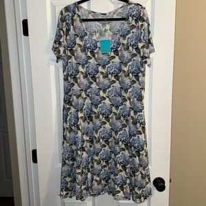 Posh Peanut Hydrangea Dress